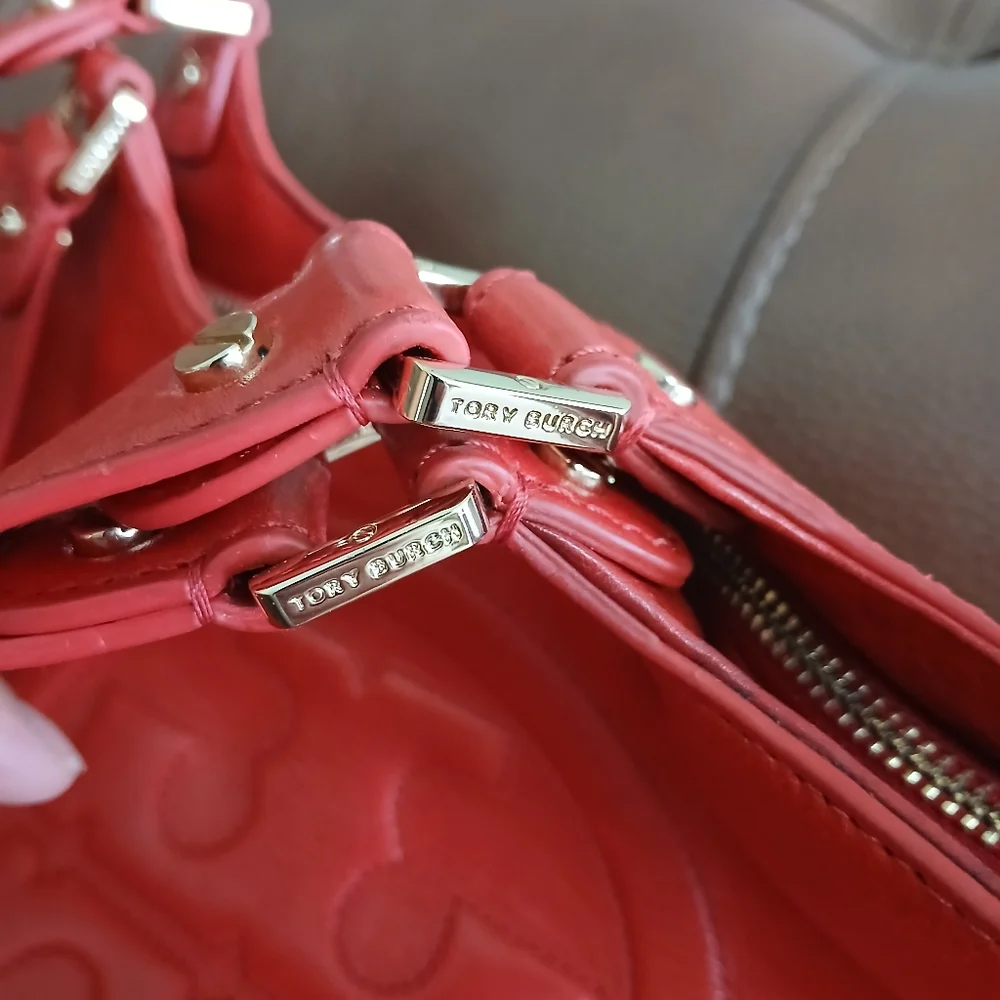 Tory Burch Bombe Leather Top Handle Tote‎